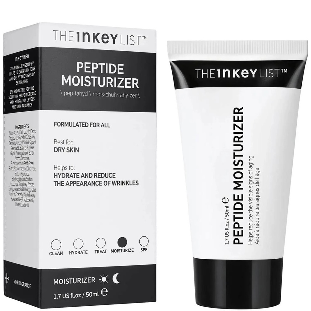 The INKEY List Peptide Moisturizer - 1.7 US fl. oz/ 50 ml